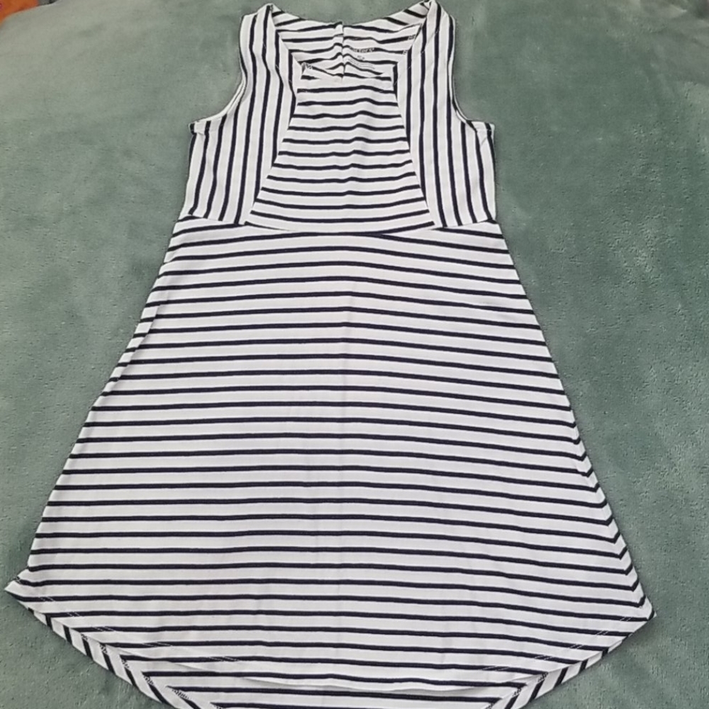 Carter's navy and white striped dress 5t